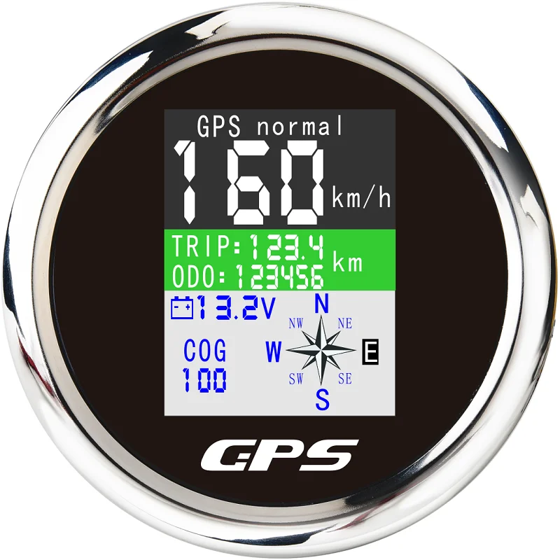 Новинка 85 мм водонепроницаемый TFT экран цифровой GPS Спидометр Одометр для