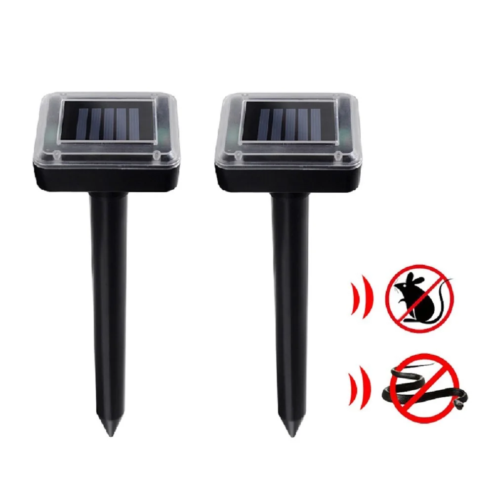 400-1000(HZ) Ultrasonic Mouse Repeller Ultrasonic Rat Repeller Solar Power Repeller Outdoor Gopher Rodent Control 1.2V 600MAH