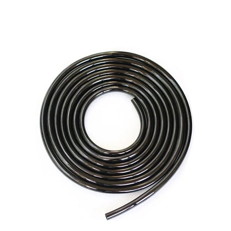 5 Meters Black 5 Meters 8/12mm Diameter Flexible pipe Silicone Rubber Hose Silicone Tube - Color: 5 Meters Black