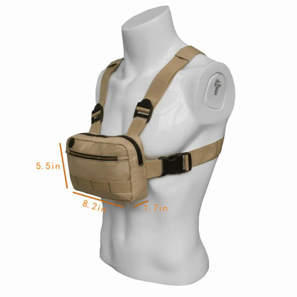  Hunting Vest Bags Tactical Molle Pouch Utility Gadget Holder Multifunctional Shoulder Waist Packs Bags Shooting Large Capacity