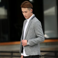 Мужской деловой костюм на одной пуговице, блейзеры с длинным рукавом, приталенные свадебные костюмы, пиджак, роскошный деловой повседневный костюм, мужской осенний