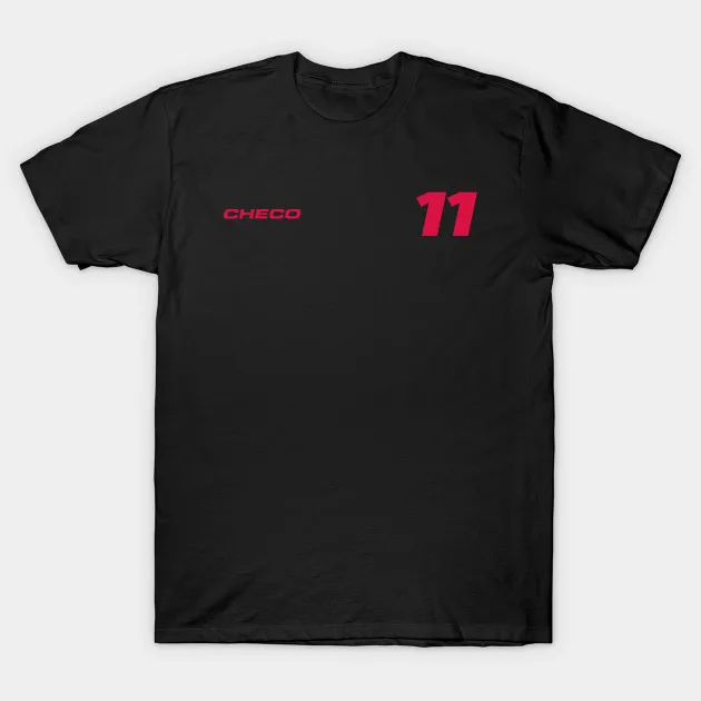 Men/Women's Summer Black Street Fashion Hip Hop Checo Sergio Perez #11 F1 2021 T-shirt Cotton Tees Short Sleeve Tops | Мужская
