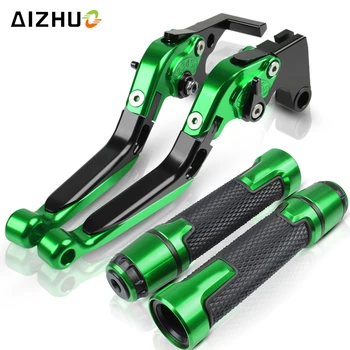 

For KAWASAKI ZX7R ZX7RR ZX 7R ZX 7RR 1989-2003 2002 2001 2000 1999 Motorcycle Folding Extendable Brake Clutch Levers+Hand Grips