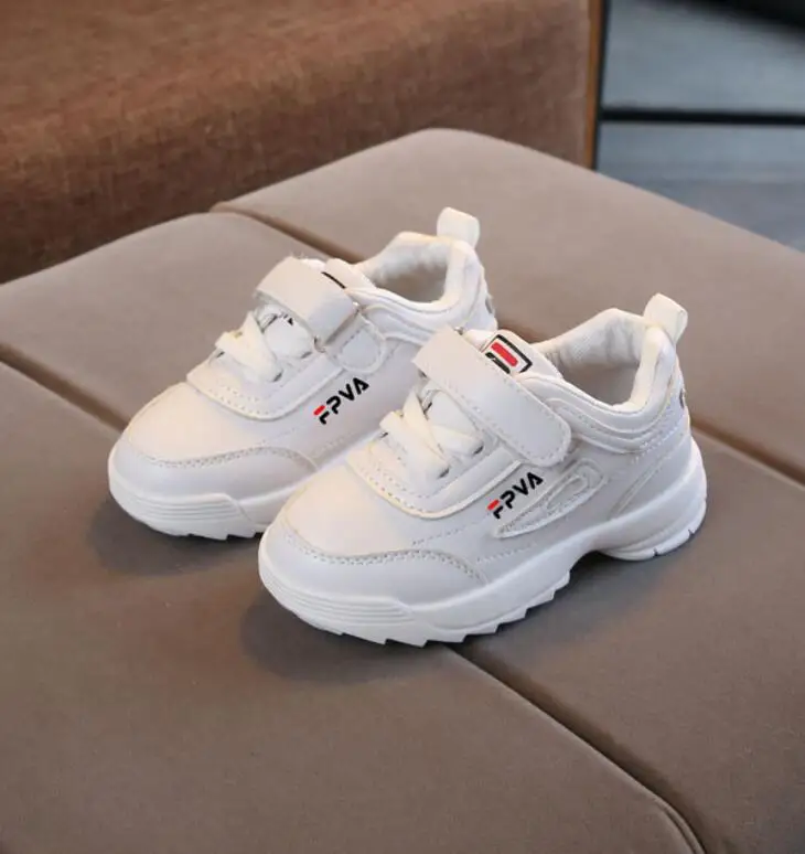 New Autumn Boys Girls Fashion Sneakers Baby/Toddler/Little Kids Leather Trainers Children School Sport Shoes Soft Running Shoes