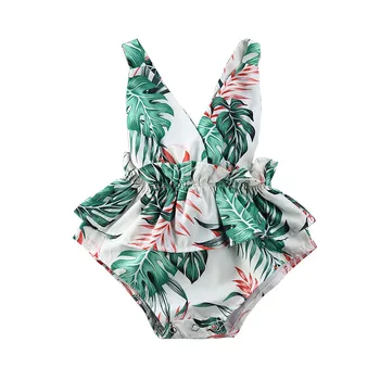 

2020 Newborn Baby Girl Floral Jumpsuit Sleeveless Romper Outfit Clothes Summer