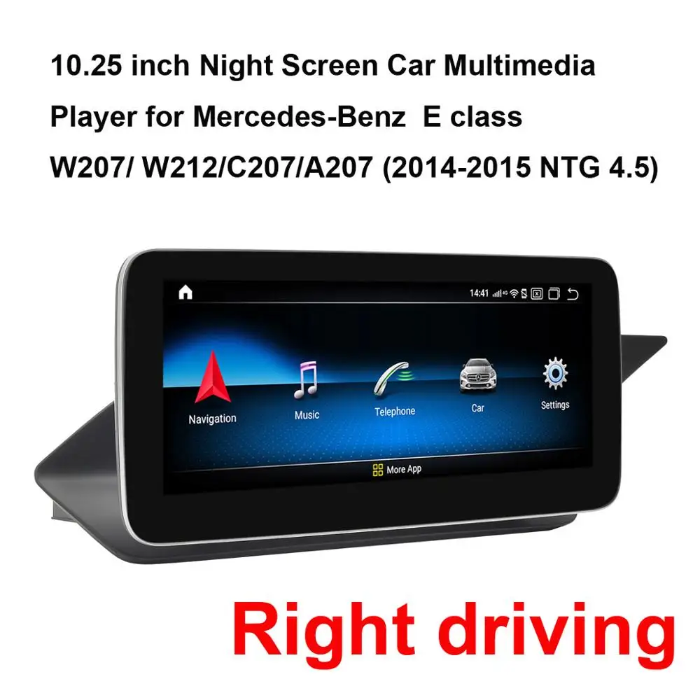 10,25 дюймовый Android 9,0 автомобильный gps-навигатор для Mercedes-Benz E class W207/W212/C207/A207 2011- правое Вождение(NTG 4,5/5,0