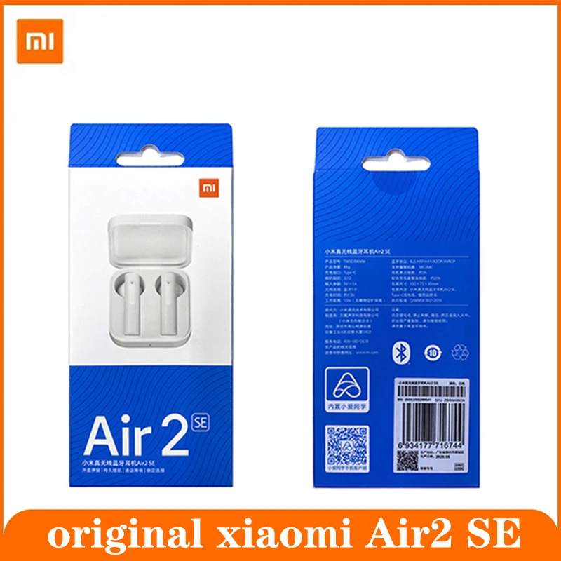 Оригинальные наушники Xiaomi Air2 SE версия CN TWS Mi беспроводные Bluetooth 5 0 базовые Air 2