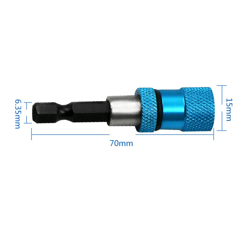 Быстросъемный магнитный держатель для бит 1/" с шестигранной ручкой, магнитная гипсовая плита, винтовой держатель, винтовой держатель 70 мм