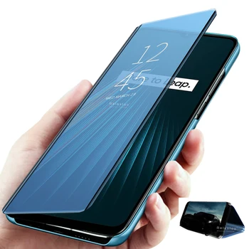 Перейти на Алиэкспресс и купить Умный зеркальный флип-чехол для realme xt x lite, светильник xlite, чехол-накладка для oppo realmi realme x2 pro, real me 5i, 5 pro, чехол s, чехлы