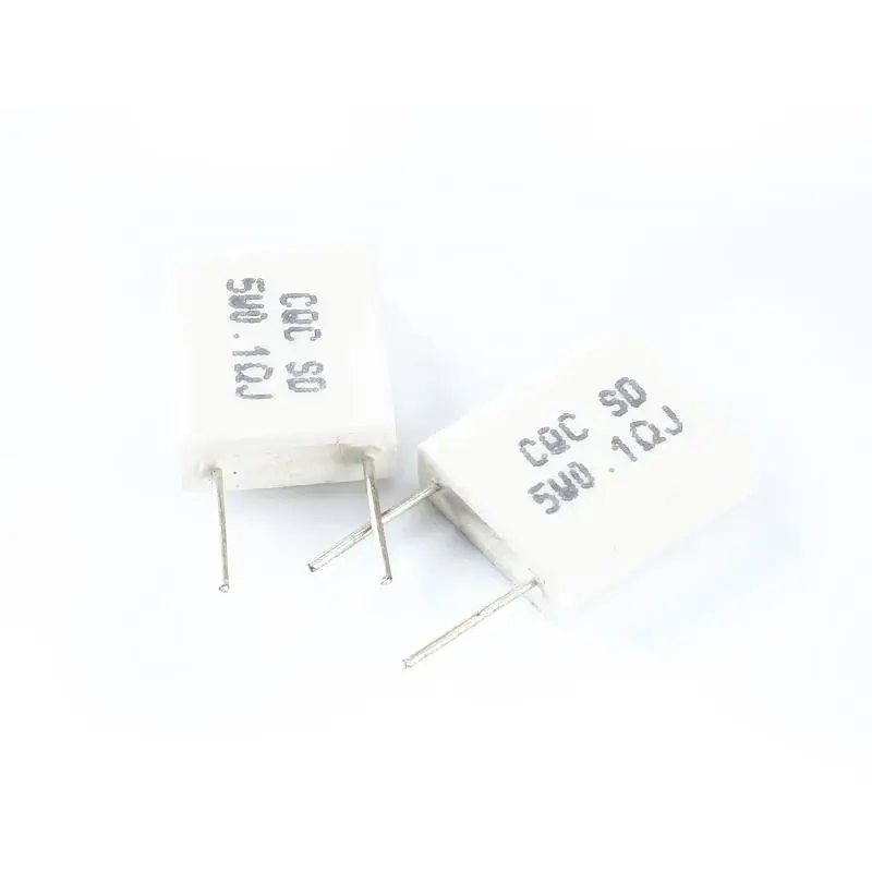 10 pcs 0.330.10.22R Ohm 5 W Cement Resistor Non-Inductive Resistor BPR56 0.15R 0.25R 0.5R ohm
