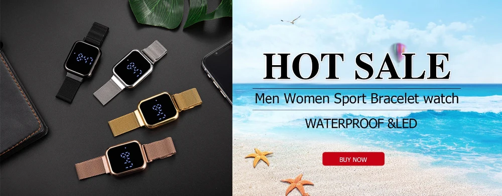 Watch Digital For Women Gold Luxury Fashion Elegant Stainless Steel  Electronic Led Clock Digital Women Watch Gift Montre Femme