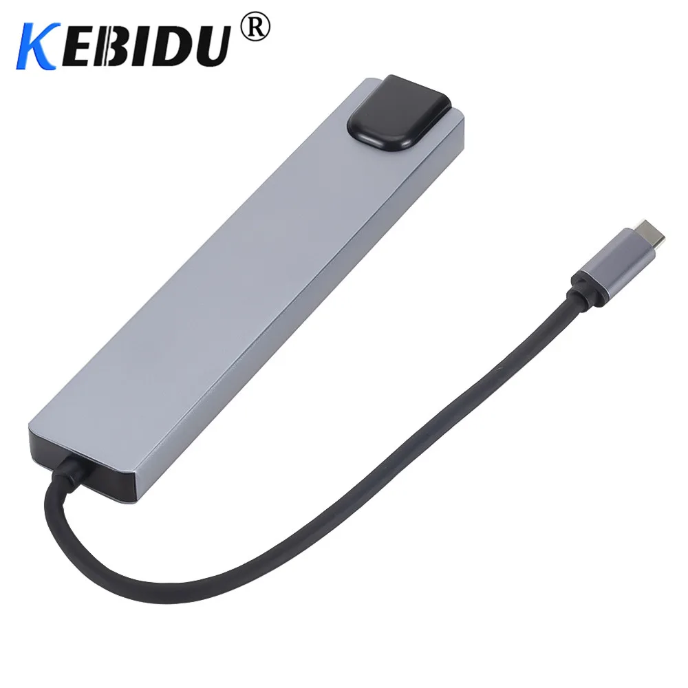 8-в-1 Тип C концентратор USB кабель-Переходник USB C на HDMI USB 3,0 Порты USB 2,0 Порты и разъёмы SD/устройство для считывания с tf-карт USB-C Мощность доставки для MacBook Pro 3,1 сплиттер