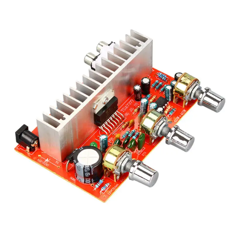 12V Tda7377 o Плата усилителя 40W + 2 0 канальный стерео усилитель для 3 6 дюймов книжная