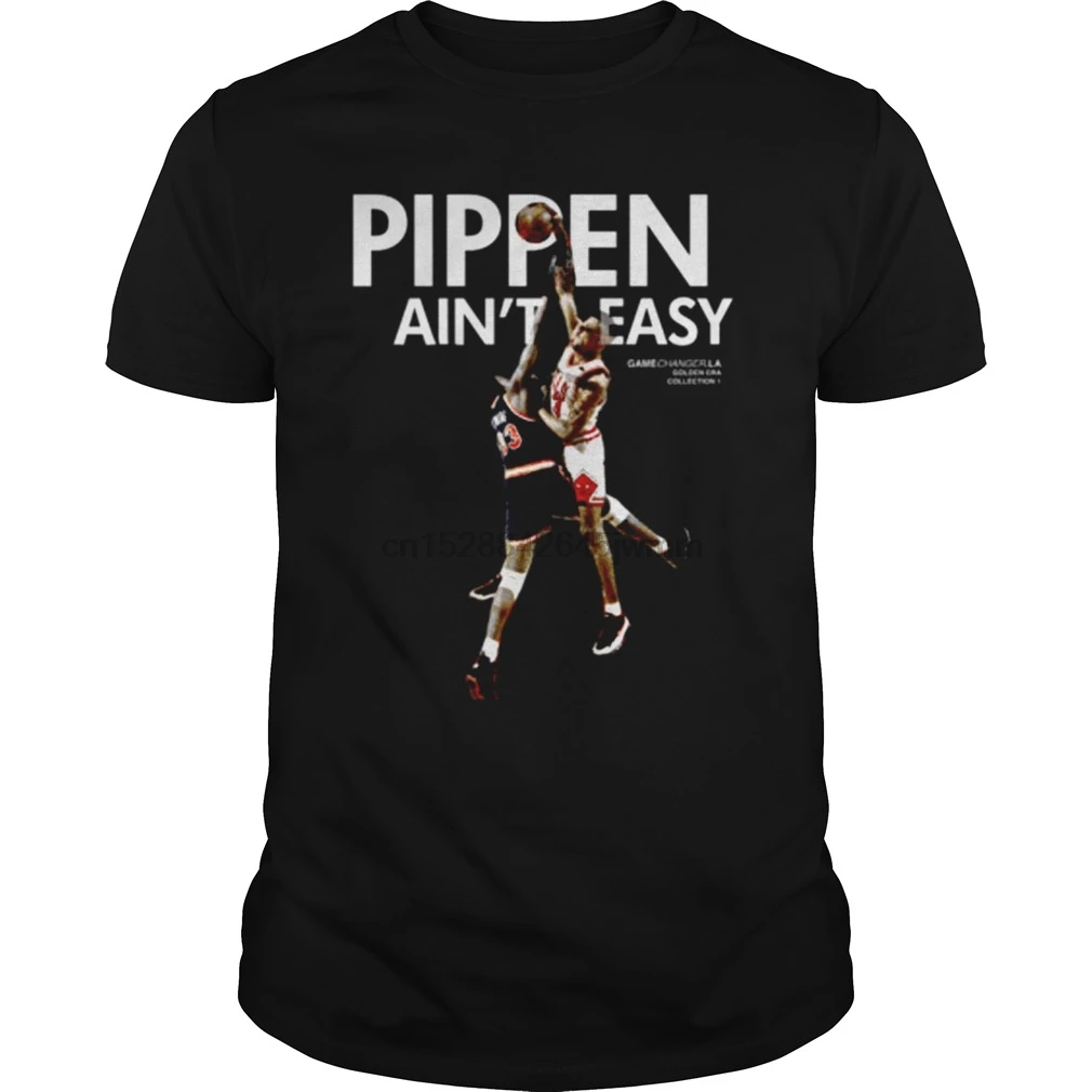 Мужская футболка с принтом PIPPEN AIN'T EASY cool | одежда