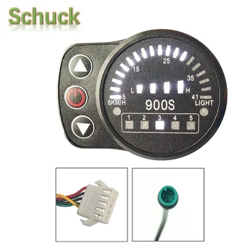 

Electric Bicycle Ebike LED display intelligent Control Panel Electric Scooter Display Meter 24V/36V/48V KT-LED900S Electric Bike