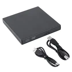 Новейший USB 2,0 Внешний DVD комбо Burner привод горелки CD +-RW DVD ROM черный