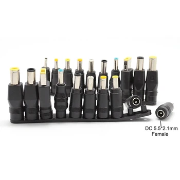 

1Set(10Pcs) Universal for Notebook Laptop DC Power Charger Supply Adapter Tips Connector Jack to Plug Charging