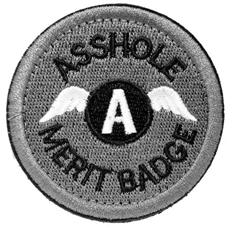 1pc Gray Badge Военный боевой дух патчи крючок и петля тактические забавные патчи круглые значки с вышивкой получить в проигравшей мудак патчи - Цвет: 1pc Gray Badge