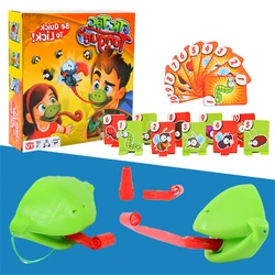 Frog Mouth Take Card Tongue Tic-Tac Chameleon Funny Board Game for Parent-child Interactive Battle and Family Party Toy