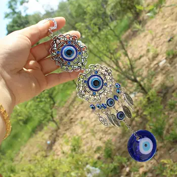 

HiMISS Blue Evil Eye Amulet Protection Turkish Wall Hanging Home Decotation Blessing Gift Lucky Pendant