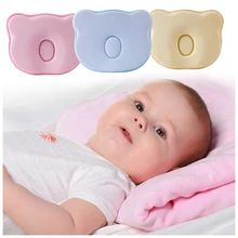 

Infant Sleeping Pillow Head Shaping Baby Cushion Cotton Soft Support Car Home Protection Positioner Supply Yellow