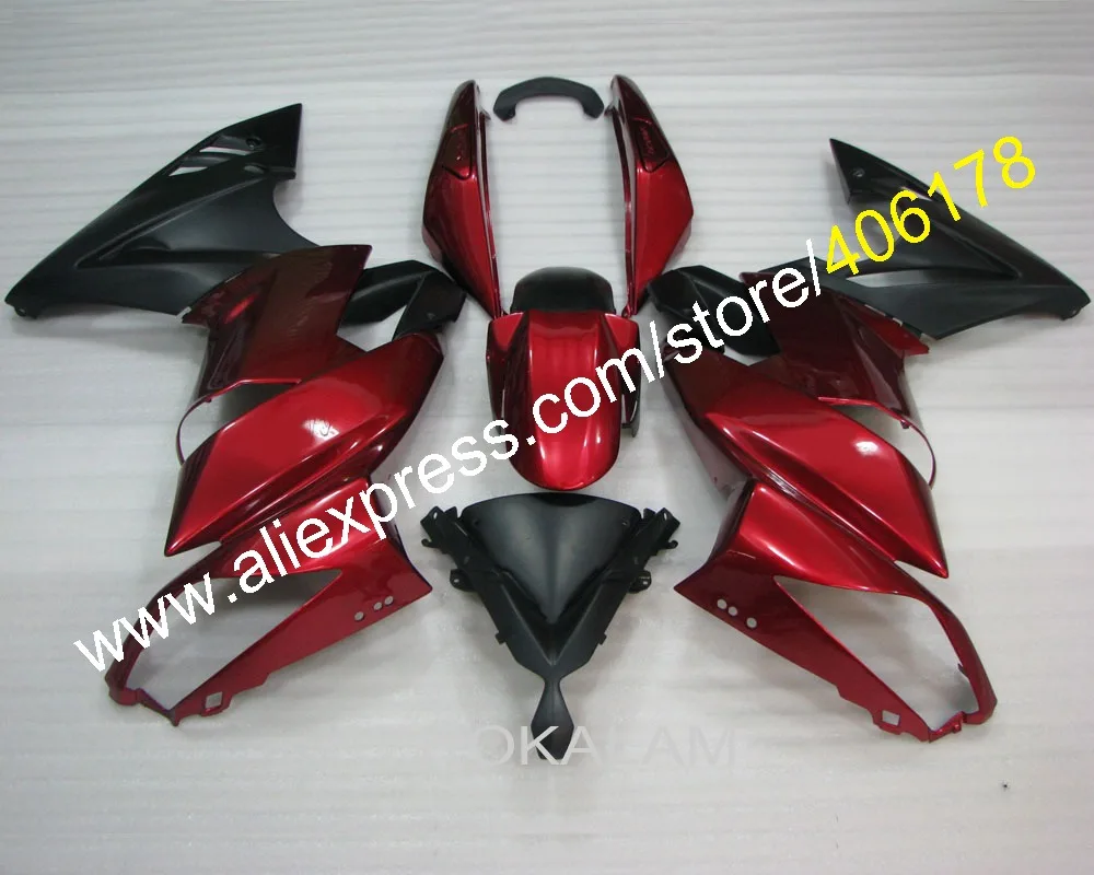 

Aftermarket Kit Motorcycle Fairings For Kawasaki ER-6F Ninja 2009-2011 650R Red Black 09 10 11 Fairing Kit (Injection Molding)