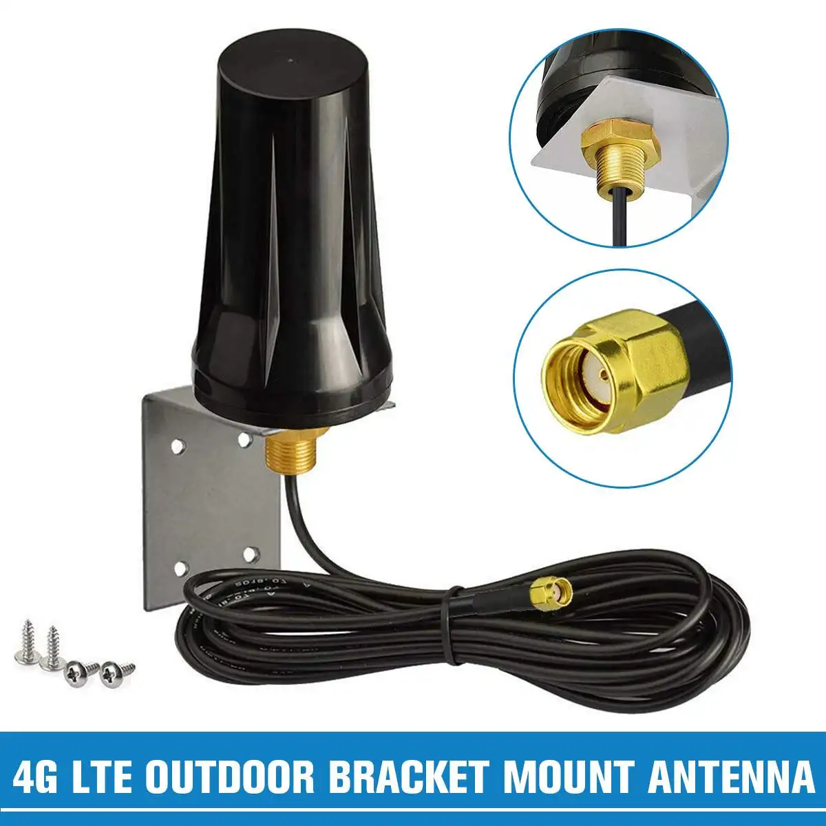 4G LTE Bracket Mount Antenna for SPYPOINT Link-EVO Verizon Cellular Trail Camera 