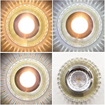 

Yellow Color H-quality Crystal Downlight With LED Bulbs Recessed Spot Lighting for Living room, bedroom, hall, cloakroom