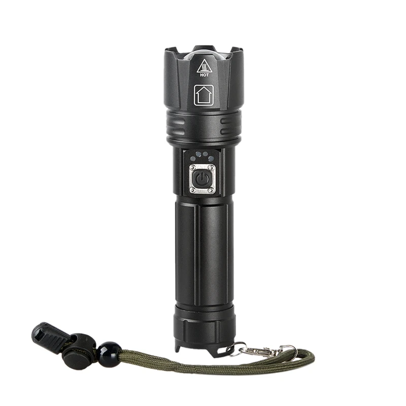 

Ultra Powerful LED Flashlight Powerful Zoom Flashlight USB Rechargeable Light 5 Light Mode Waterproof Camping Torch