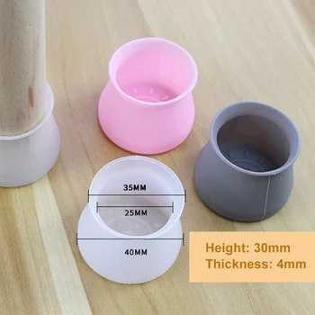 

16 Pcs Silicone Furniture Leg Protection Cover Table Feet Pad Floor Protector for Home QP2