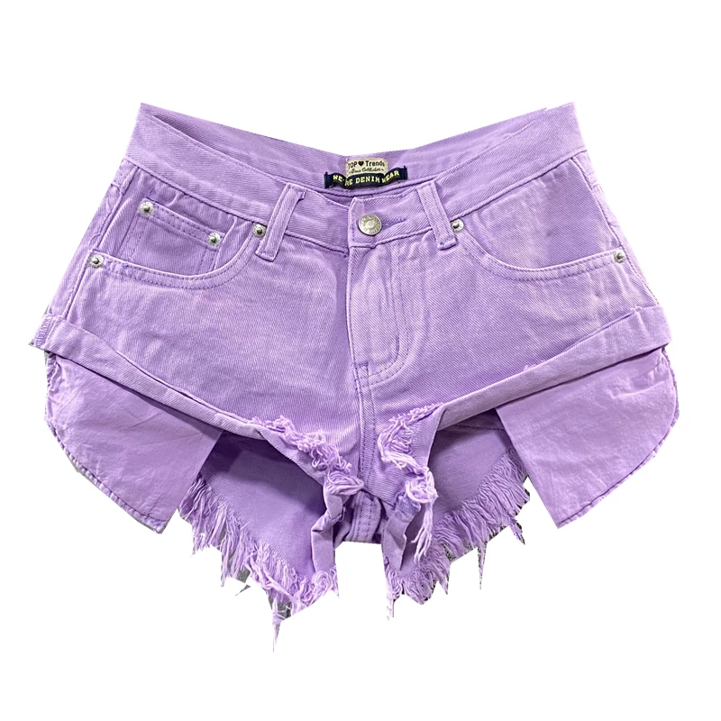 Sexy Low Waist Denim Shorts Women's 