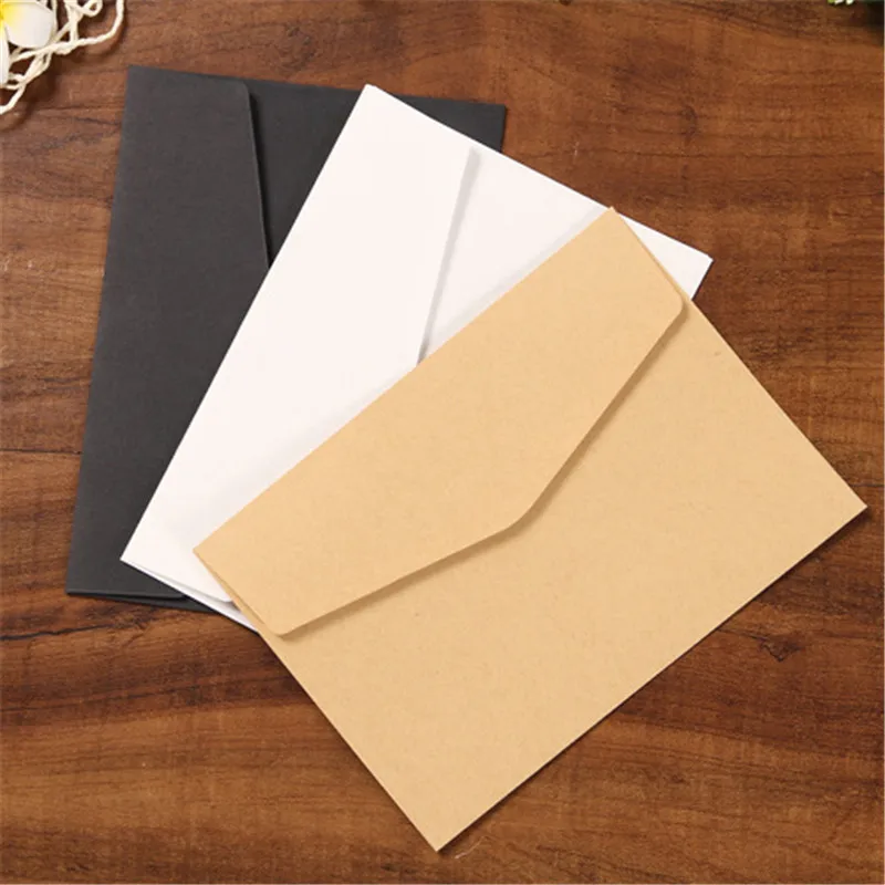 

10Pcs/Lot 175mm X 125mm C6 Recycled Envelopes Card Postcard Envelope Card Making Colored Greeting Cards In Classical 3 Colors