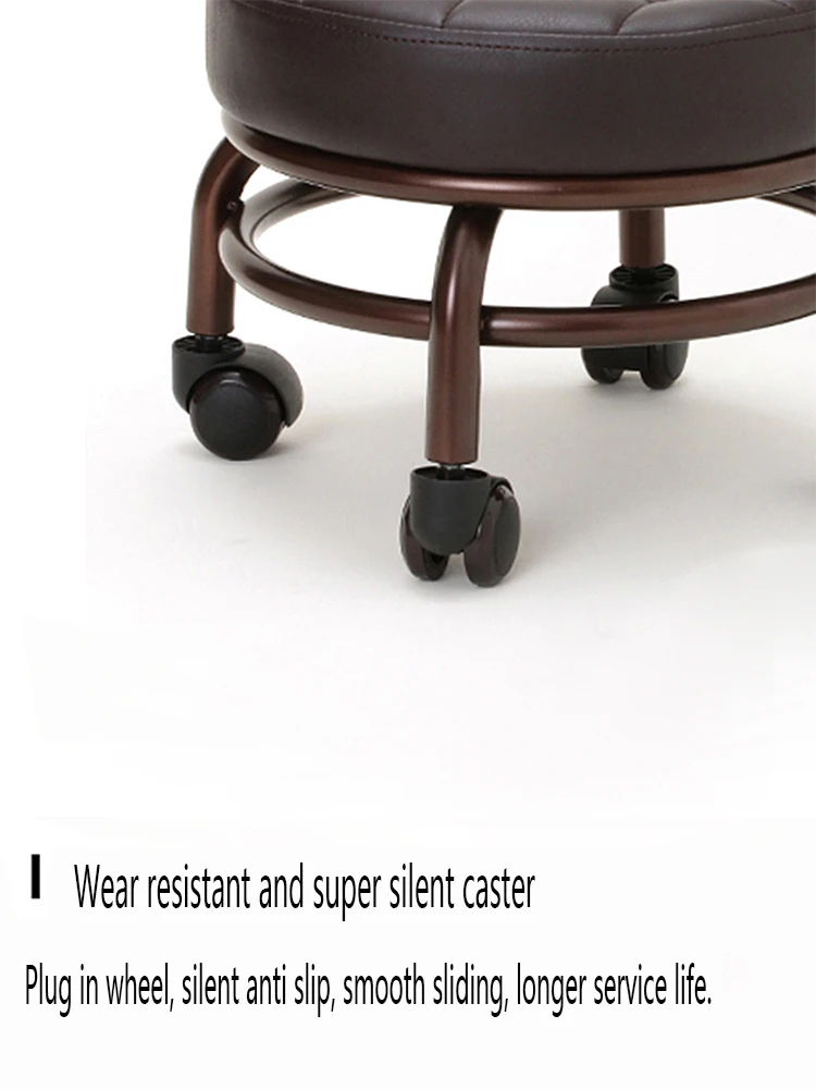 Pedicure Pedicure Tool Chairs Footstool Mobile Low Stool Universal Wheel Salon Furniture Ergonomics Beauty Massage SPA Chair