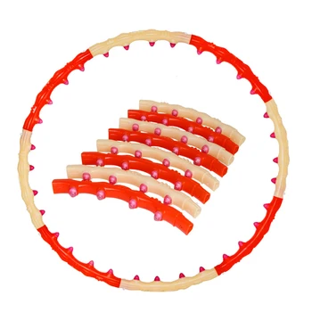 

Crossfit Equipment Removable 8 Section Thin waist Fitness Hoop Foam Hoop Gym Bodybuilding Sport Adjustable weight Fitness Circle
