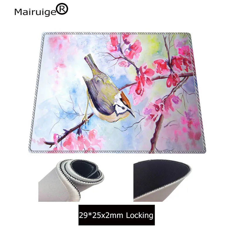  Flower and Bird Large Speed Mouse Pad Gamer Desk Mousepad Best Wife Girl Friend Sister Gift for LOL
