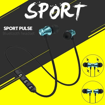 

Wireless Sports magnetic Stereo Bluetooth Earphone With HD Mic Wireless Sport Headset Earbuds For Android IOS fone de ouvido