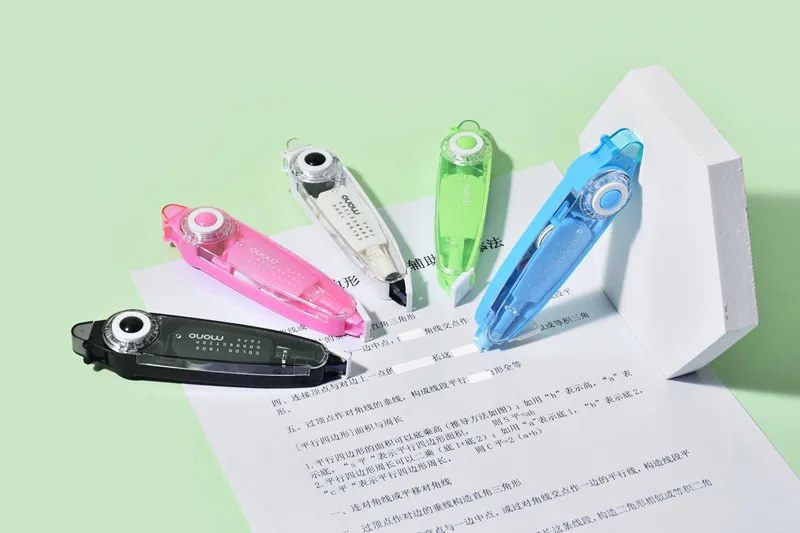 

1 PCS Candy Cute Correction Tape Card One-click Core Replacement Large Capacity School Supplie Stationery Rubber Correction Tape