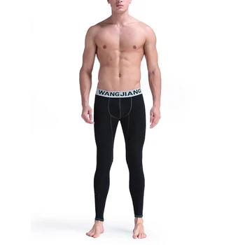 

Men's Cotton Thermal Underwear Bottoms Mens Long Johns Sleep Bottoms Thin Elastic Waistband Pijamas Pants Tights