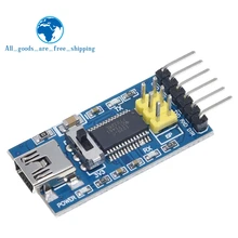 1pc placa de fuga básica para arduino ftdi ft232rl usb para ttl serial ic adaptador conversor módulo para arduino 3.3v 5v ft232 interruptor