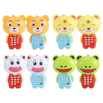 

Creative Children Vocal Toys Cute Cartoon Animal Mobile Phone Music Luminous Electronic Educational Cellphone Baby Gifts