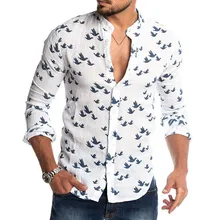 Размера плюс мужские рубашки с длинным рукавом Уличная Рубашка мужская белая гавайская рубашка платье льняные мужские рубашки Повседневная приталенная одежда