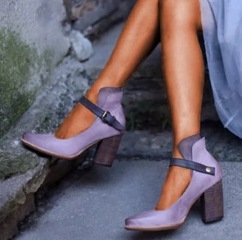 

Women Shoes Sandals Summer High Heel Shoes Buckle PU Leather Gladiator Luxury Shoes Women Designers Zapatos De Mujer E37