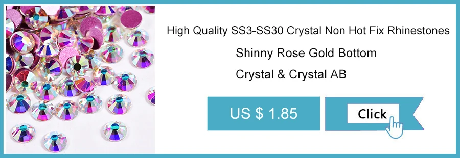 Rose Gold Bottom Crystal non hot fix rhinestones
