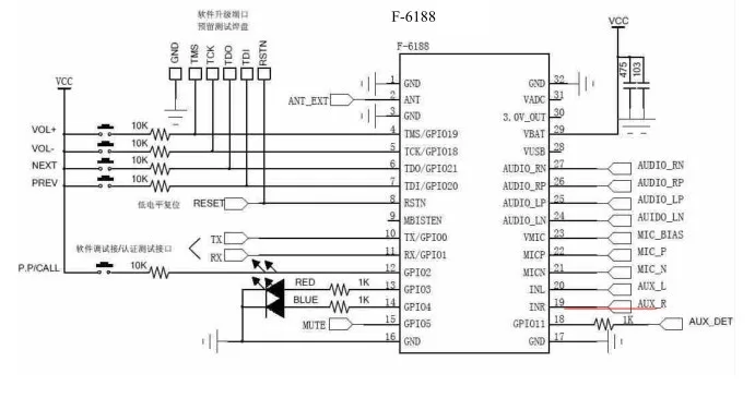 Bluetooth стерео аудио модуль передачи BK8000L AT команды SPP Bluetooth динамик усилитель DIY