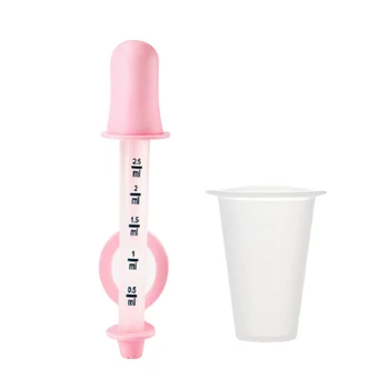 

Baby Pill Dispenser Dropper Storage Cup Set Infant Feeding Pipette with Volume Graduations