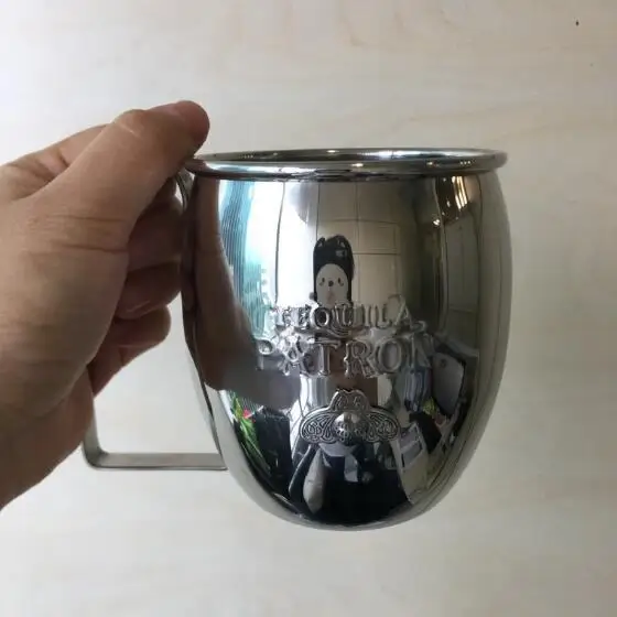 304 нержавеющая сталь 2019 новая кофейная Выгравированная чашка для молока 500