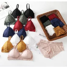 Estilo Gumprun francos sutis para mulher profunda v rendas bralette sem costura sem fio push up bra fina macia lingerie sexy