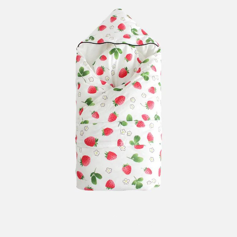 0-3 months Baby cotton hooded Blanket Swaddling Newborn Swaddle cotton wraps Blanket Autumn winter 100*100cm