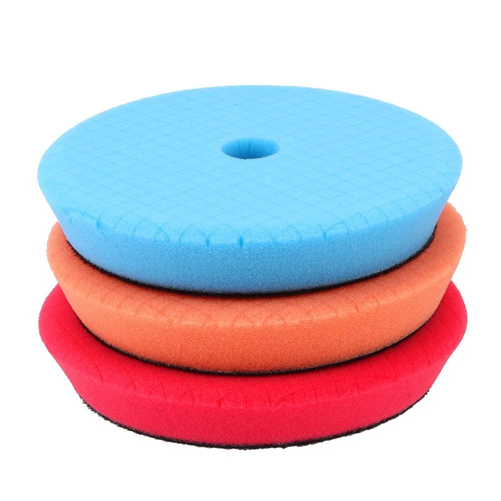 Almofada de Polimento Leepee Polegada Borda Chanfrada Design Carro Polonês 5 Peças - Set Disco Abrasivo Polimento Kit Esponja Espuma Almofadas 6 11 disco abrasivo carro polimento kit esponja espuma almofadas