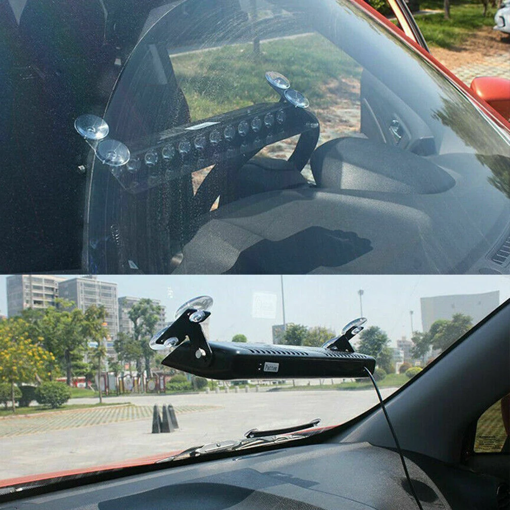 12 Светодиодный авариПредупреждение льный Маяк для автомобиля, стробоскоп, светильник на лобовое стекло, аварийная лампа